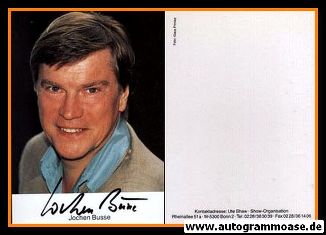 Autogramm Schauspieler | Jochen BUSSE | 1980er (Portrait Color) Primke