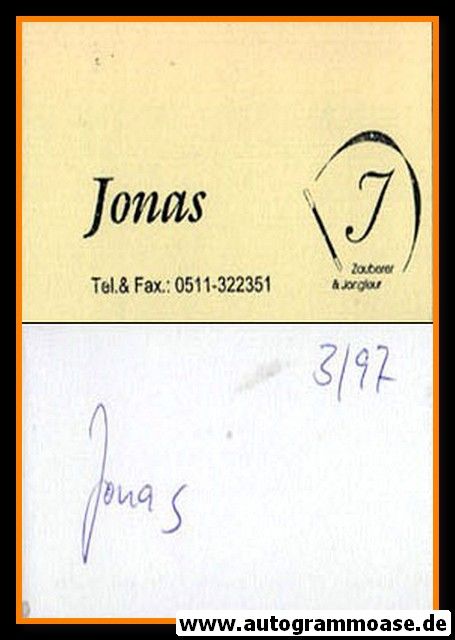 Autogramm Magie | JONAS (Autograph) 1