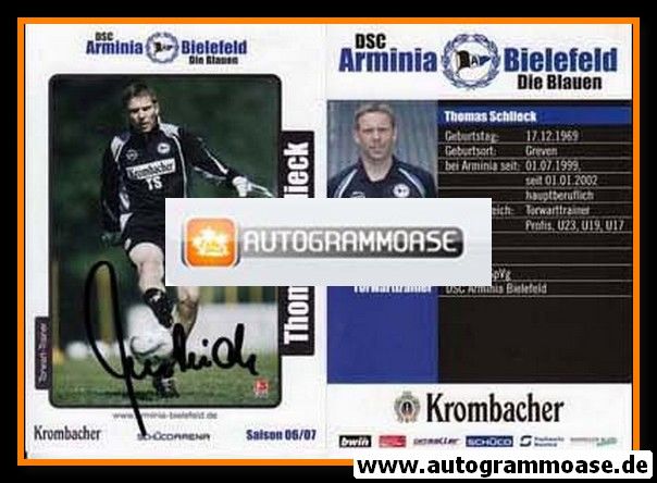 Autogramm Fussball | DSC Arminia Bielefeld | 2006 | Thomas SCHLIECK