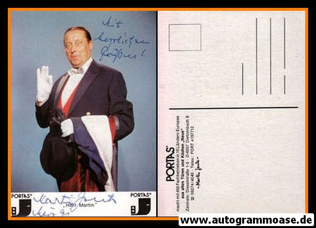 Autogramm Schauspieler | Martin JENTE | 1970er (Portrait Color) Portas