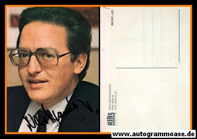 Autogramm TV | RIAS | Max GRANDL (?) | 1980er (Portrait Color)