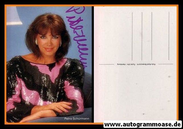 Autogramm Schauspieler | Petra SCHÜRMANN | 1980er (Portrait Color) Funk Uhr
