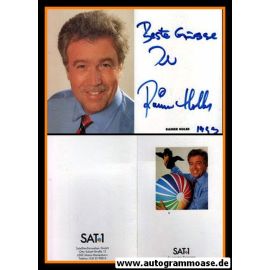 Autogramm TV | SAT1 | Rainer HOLBE | 1990er (Portrait Color) Klappkarte