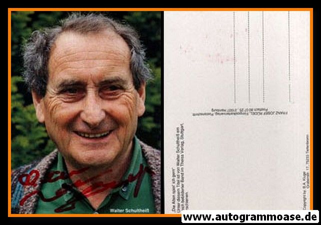 Autogramm Schauspieler | Walter SCHULTHEISS | 1990er (Portrait Color Rüdel) Kluge