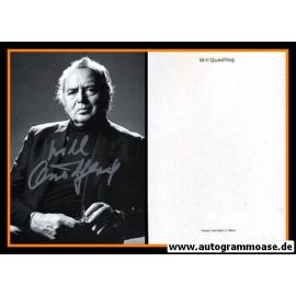 Autogramm Schauspieler | Will QUADFLIEG | 1980er (Portrait SW) Baus