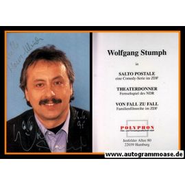 Autogramm TV | ZDF | Wolfgang STUMPH | 1990er (Portrait Color) Polyphon