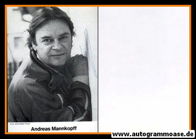 Autogramm Schauspieler | Andreas MANNKOPFF | 1980er (Portrait SW) Schellscheidt