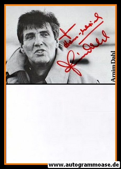 Autogramm Schauspieler | Arnim DAHL | 1990er (Portrait SW)