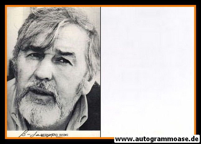Autogramm Schauspieler | Bernhard WICKI | 1980er (Portrait SW)