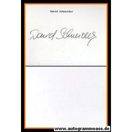 Autograph Film (UK) | David SCHNEIDER