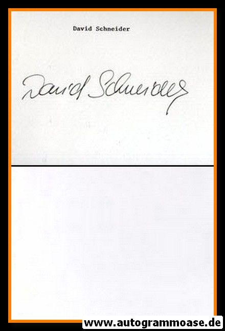 Autogramm Film (UK) | David SCHNEIDER (Autograph)