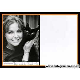 Autogramm Schauspieler | Elisabeth ENDRISS | 1980er (Portrait SW) mit Katze