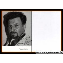 Autogramm Schauspieler | Erwin STRAHL | 1980er (Portrait SW)