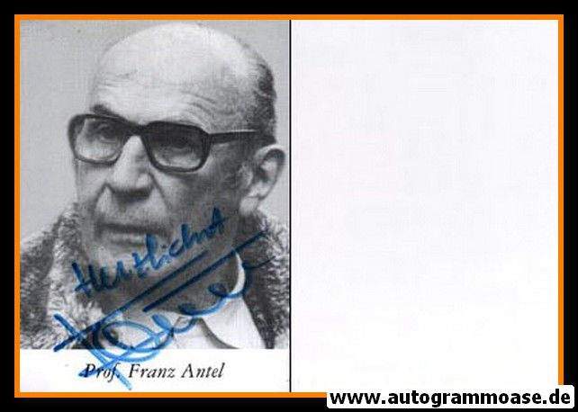 Autogramm Regisseur | Franz ANTEL | 1980er (Portrait SW)