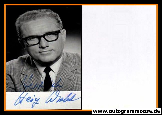 Autogramm TV | ZDF | Heinz WROBEL | 1970er (Portrait SW)