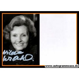 Autogramm Schauspieler | Hilde KRAHL | 1980er Foto (Portrait SW)