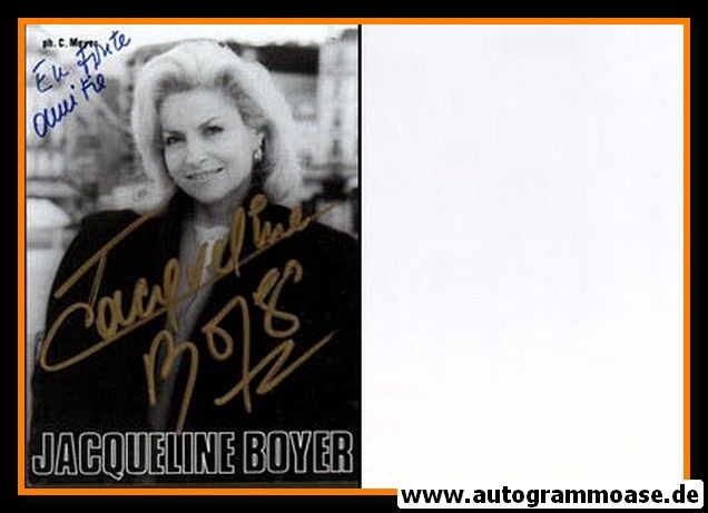 Autogramm Schauspieler | Jacqueline BOYER | 1980er (Portrait SW)