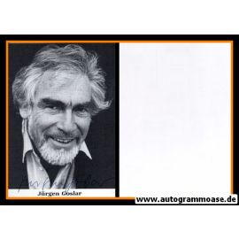 Autogramm Schauspieler | Jürgen GOSLAR | 1980er (Portrait SW) 
