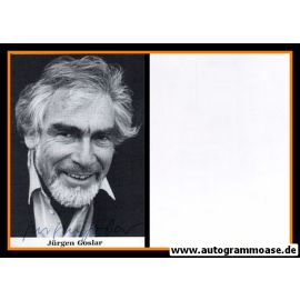Autogramm Schauspieler | Jürgen GOSLAR | 1980er (Portrait SW) Virginia