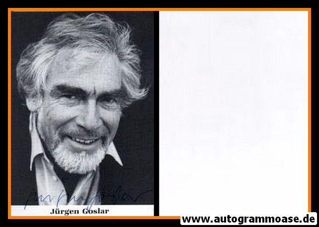 Autogramm Schauspieler | Jürgen GOSLAR | 1980er (Portrait SW) Virginia