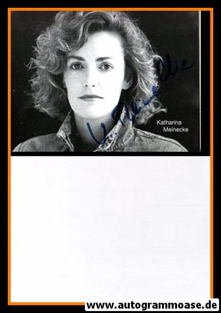 Autogramm Schauspieler | Katharina MEINECKE | 1980er (Portrait SW) 