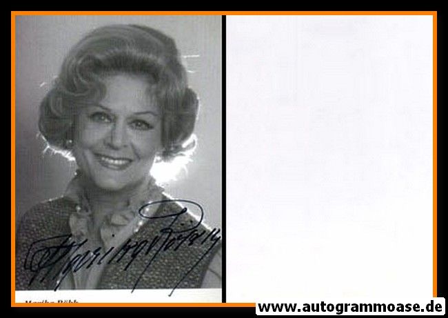 Autogramm Schauspieler | Marika RÖKK | 1980er (Portrait SW)