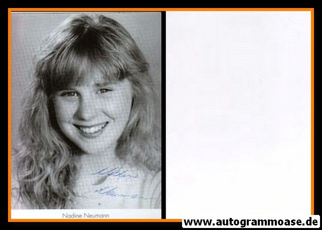 Autogramm Schauspieler | Nadine NEUMANN | 1980er (Portrait SW) 
