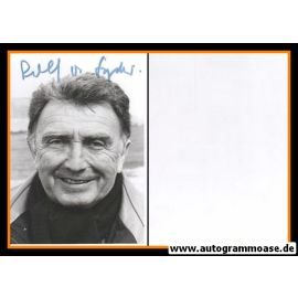 Autogramm Film (Regie) | Rolf VON SYDOW | 1980er Foto (Portrait SW)