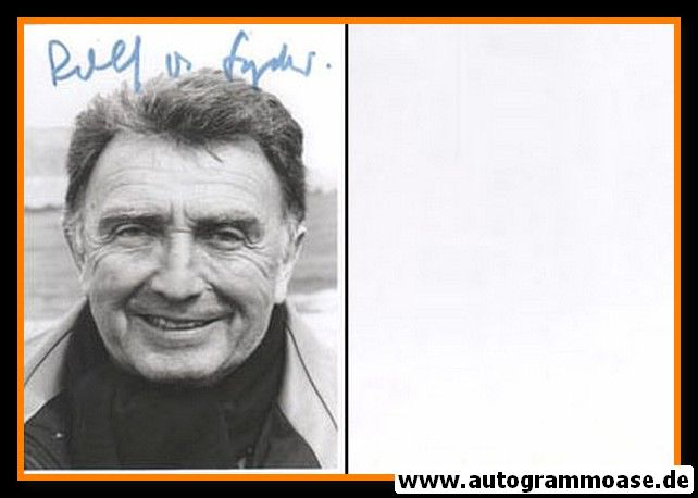 Autogramm Film (Regie) | Rolf VON SYDOW | 1980er Foto (Portrait SW)