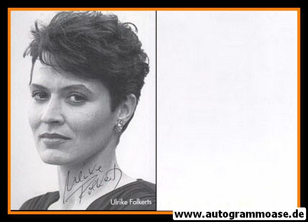 Autogramm Schauspieler | Ulrike FOLKERTS | 1980er (Portrait SW) 1