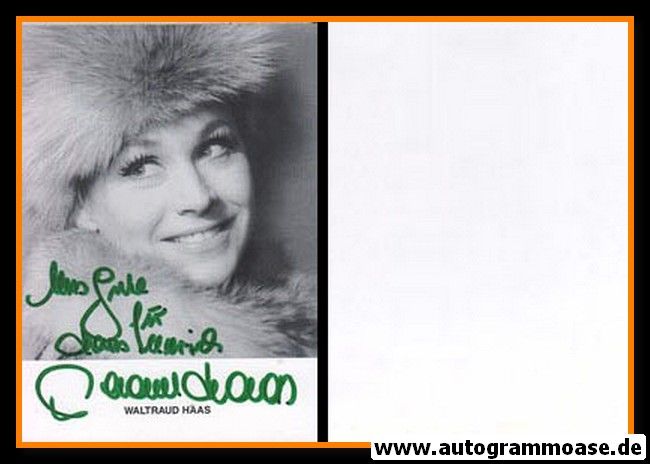 Autogramm Schauspieler | Waltraud HAAS | 1980er (Portrait SW)