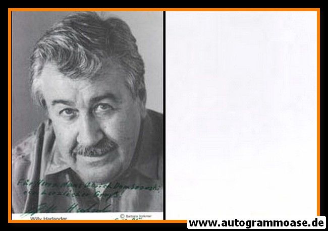 Autogramm Schauspieler | Willy HARLANDER | 1980er (Portrait SW) 2