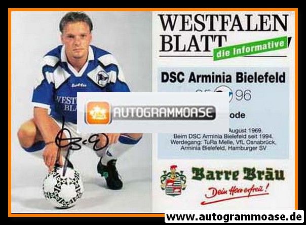 Autogramm Fussball | DSC Arminia Bielefeld | 1995 | Jörg BODE