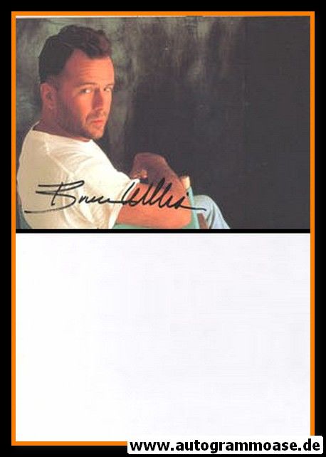Autogramm Film (USA) | Bruce WILLIS | 1990er Druck (Portrait Color) 2