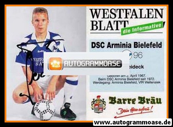 Autogramm Fussball | DSC Arminia Bielefeld | 1995 | Frank GEIDECK
