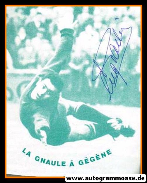 Autogramm Fussball | Schweiz | 1950er | Eugene PARLIER (Spielszene SW) 2