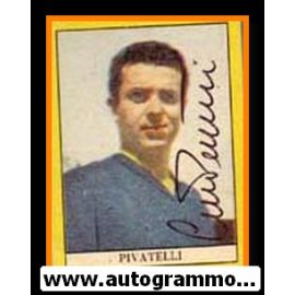 Autogramm Fussball | Italien | 1950er Sabi | Gino PIVATELLI (Portrait Color)
