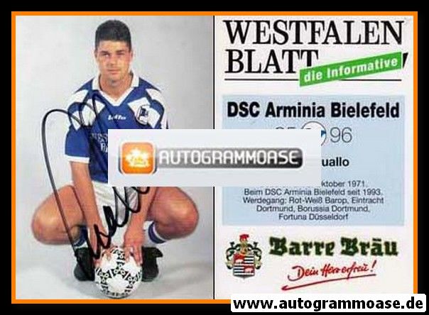 Autogramm Fussball | DSC Arminia Bielefeld | 1995 | Peter QUALLO