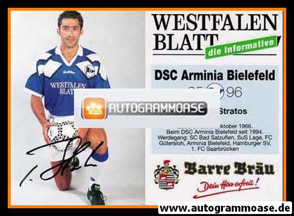 Autogramm Fussball | DSC Arminia Bielefeld | 1995 | Thomas STRATOS