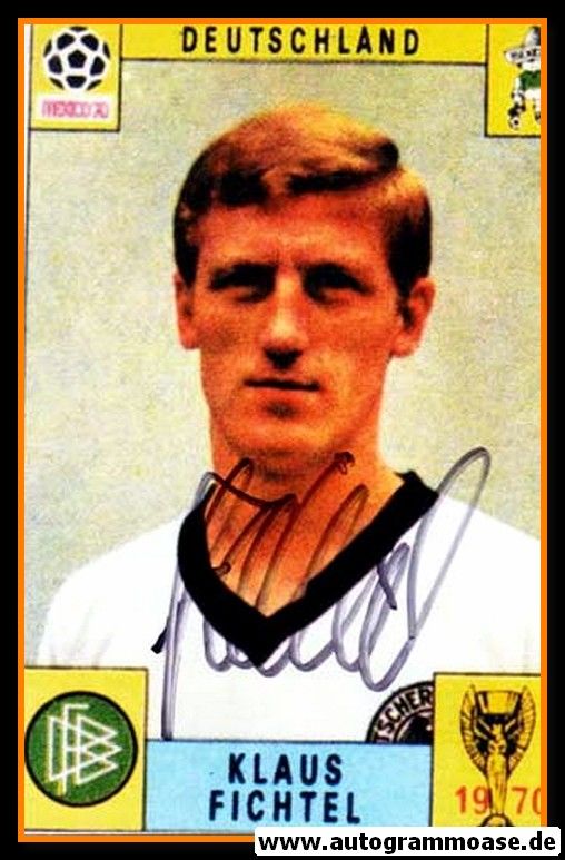 Autogramm Fussball | DFB | 1970 WM Foto | Klaus FICHTEL (Portrait Color)