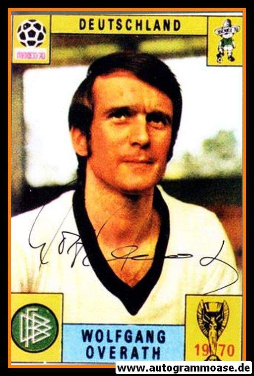 Autogramm Fussball | DFB | 1970 WM Foto | Wolfgang OVERATH (Portrait Color)