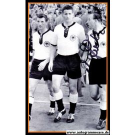 Autogramm Fussball | DFB | 1958 WM Foto | Uwe SEELER (Gruppenbild SW)