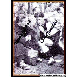 Autogramme Fussball | DFB | 1950er Foto | 2 AG (ECKEL + O. WALTER) Besprechung