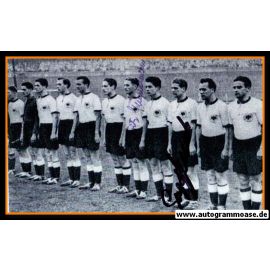 Mannschaftsfoto Fussball | DFB | 1953 + 2 AG (Semmelmann, Stollenwerk) Frankreich