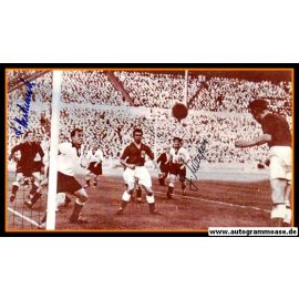 Autogramme Fussball | DFB | 1954 Foto | 2 AG (Harpers, Herkenrath) England