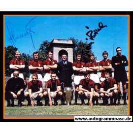 Mannschaftsfoto Fussball | AC Mailand | 1969 Foto + 2 AG (RIVERA + SCHNELLINGER)