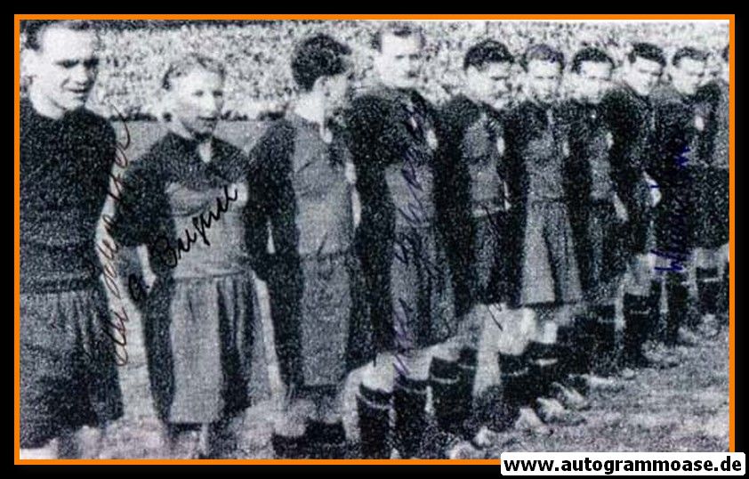 Mannschaftsfoto Fussball | 1. FC Nürnberg | 1951 + 5 AG (Vizemeister Süd) 2