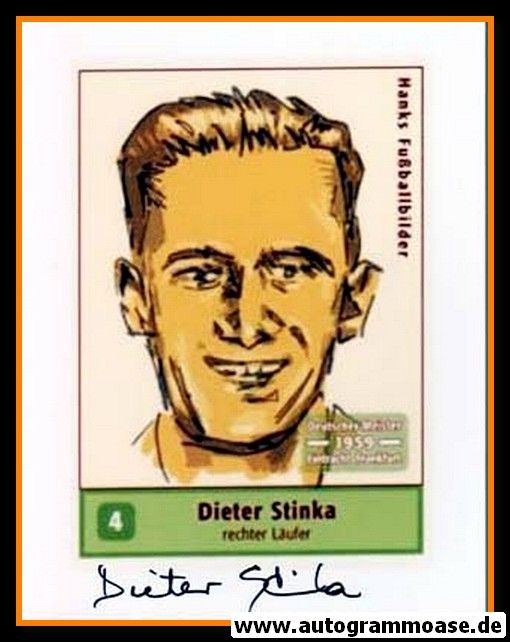 Autogramm Fussball | Eintracht Frankfurt | 1959 Foto | Dieter STINKA (Zeichnung Hanks)