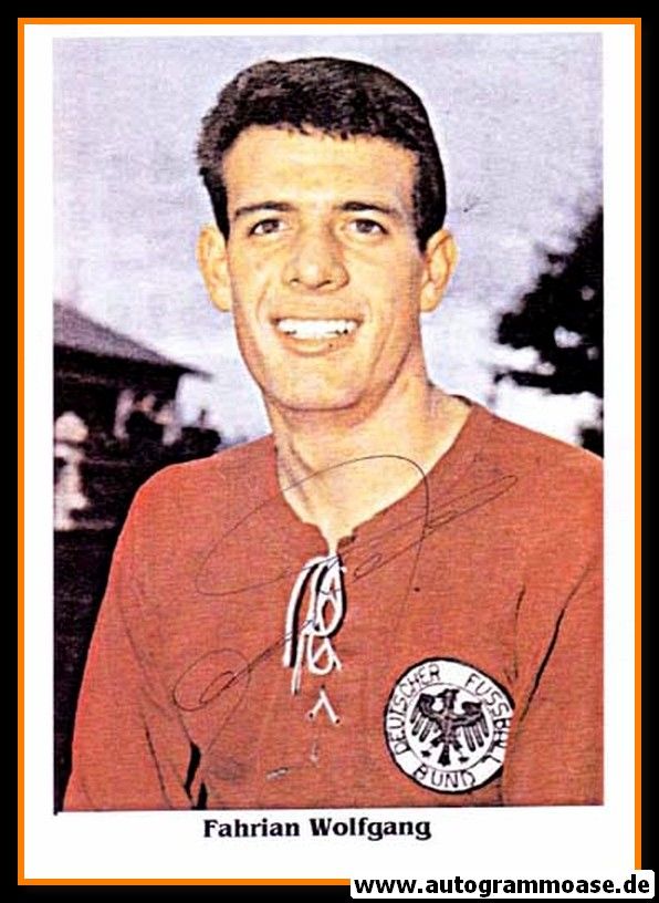 Autogramm Fussball | DFB | 1962 | Wolfgang FAHRIAN (Portrait Color) 2
