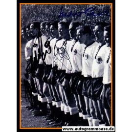 Mannschaftsfoto Fussball | DFB | 1952 WM + 3 AG (Erhardt,Haller,Schäfer) Schweiz